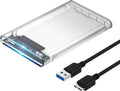 SABRENT 2.5in SATA to USB 3.0 Clear SSD/HDD Enclosure (EC-OCUB) by SABRENT
