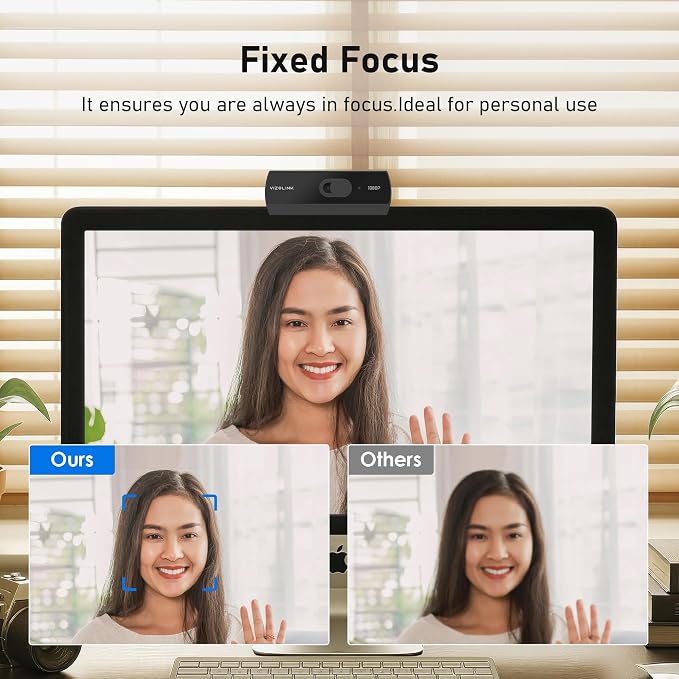 1080P Webcam with Built-in Microphone, W2N Web Cam, Privacy Cover, 75° FOV, Noise Cancellation, Plug & Play Web Camera for Computer, USB Webcam for Pc, Laptop, Desktop, Mac - Image 5