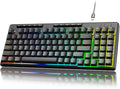 Redragon K517 Pro Wired Gaming Keyboard, RGB Backlit, Mechanical Feel 94 Keys Computer Keyboard with 4 Macro Keys, Number Pad, Anti-Ghosting, 4000mAh Battery for Win/MAC, PS4/5 by REDRAGON