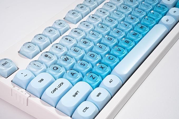 ZORNHER ZH980 Foundation Wireless Mechanical Keyboard,95% Blue Creamy Keyboard with Number Pad,Hot-Swappable Gaming Keyboard,Jelly Keycaps,Creamy Sounding Linear Switches,Hot-Swappable,Full Size - Image 3