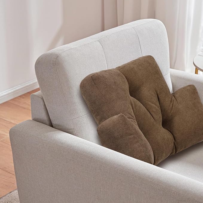 Back Pillow for Recliner Lumbar Support Pillow Soft and Fluffy Back Support Cushion Thick Lumbar Cushion for Chairs, Recliners,Sofa, Couch and Bed for Pain Relief Brown - Image 2