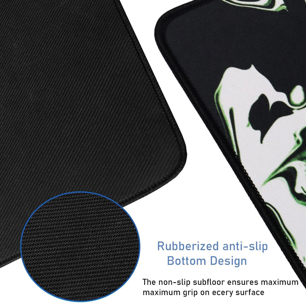 Large Extended Mouse Pad with Stitched Edges, Non-Slip Natural Rubber Base - Image 3