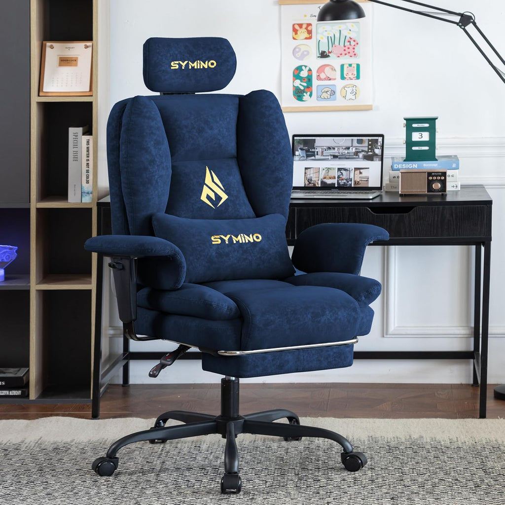 Symino Ergonomic Gaming Chair with Footrest & 155° Recline - Image 2
