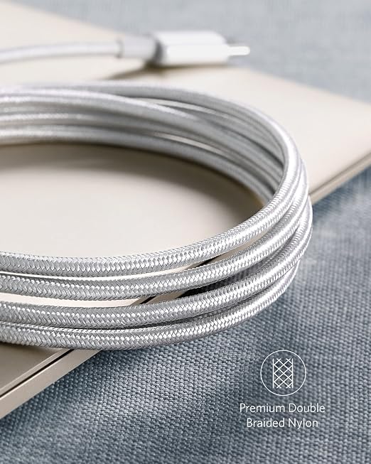 Anker USB A to USB C Cable, USB to USB C Cable (2-Pack, 6 ft, Silver) | For iPhone 17 Series, Samsung Galaxy S10 / S10+, LG V30, Beats Fit Pro, and More - Image 6