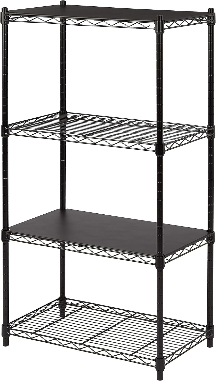 Amazon Basics 2-Shelf Stackable Storage, 13.3" D x 23.2" W x 22.2" H, Black - Image 6