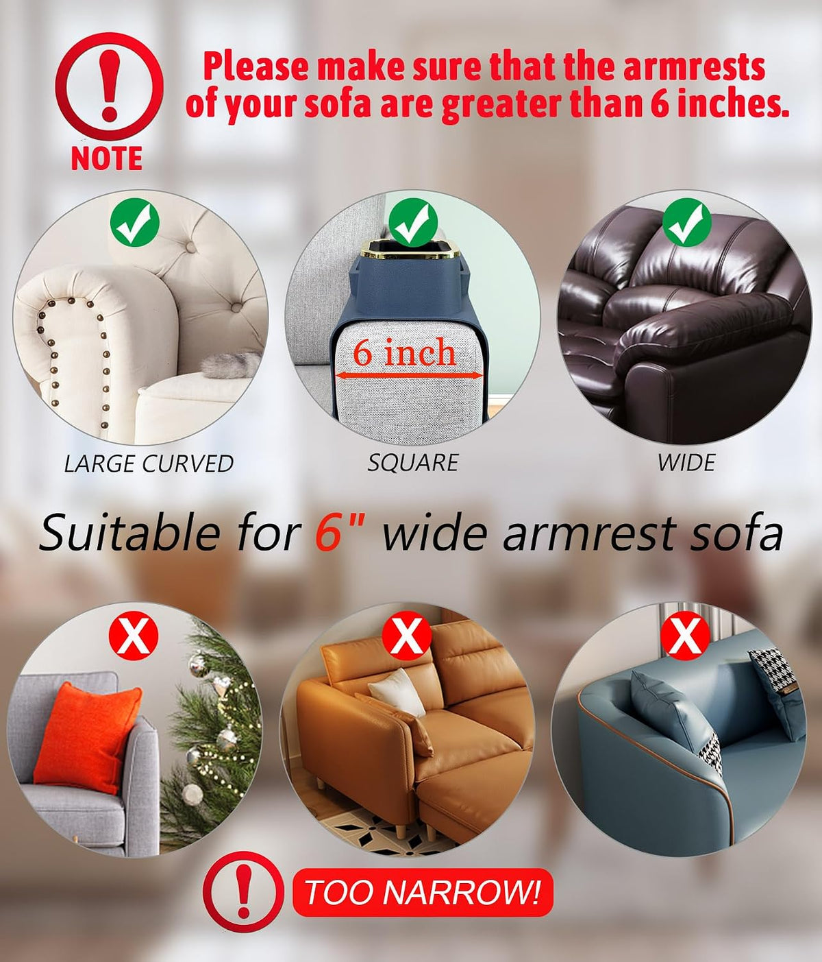 Couch Cup Holder Tray – Weighted Silicone Sofa Armrest Organizer Table with Anti-Spill Coaster, Easy Reach for Drink, Snacks, Remote & Phone, Non-Slip Base, Easy Clean - Image 5