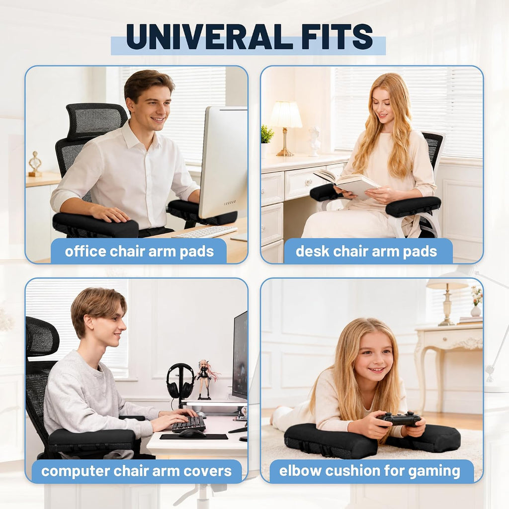 Office Chair Arm Covers Pads Premium Desk Chair Elbow Pads - Image 6