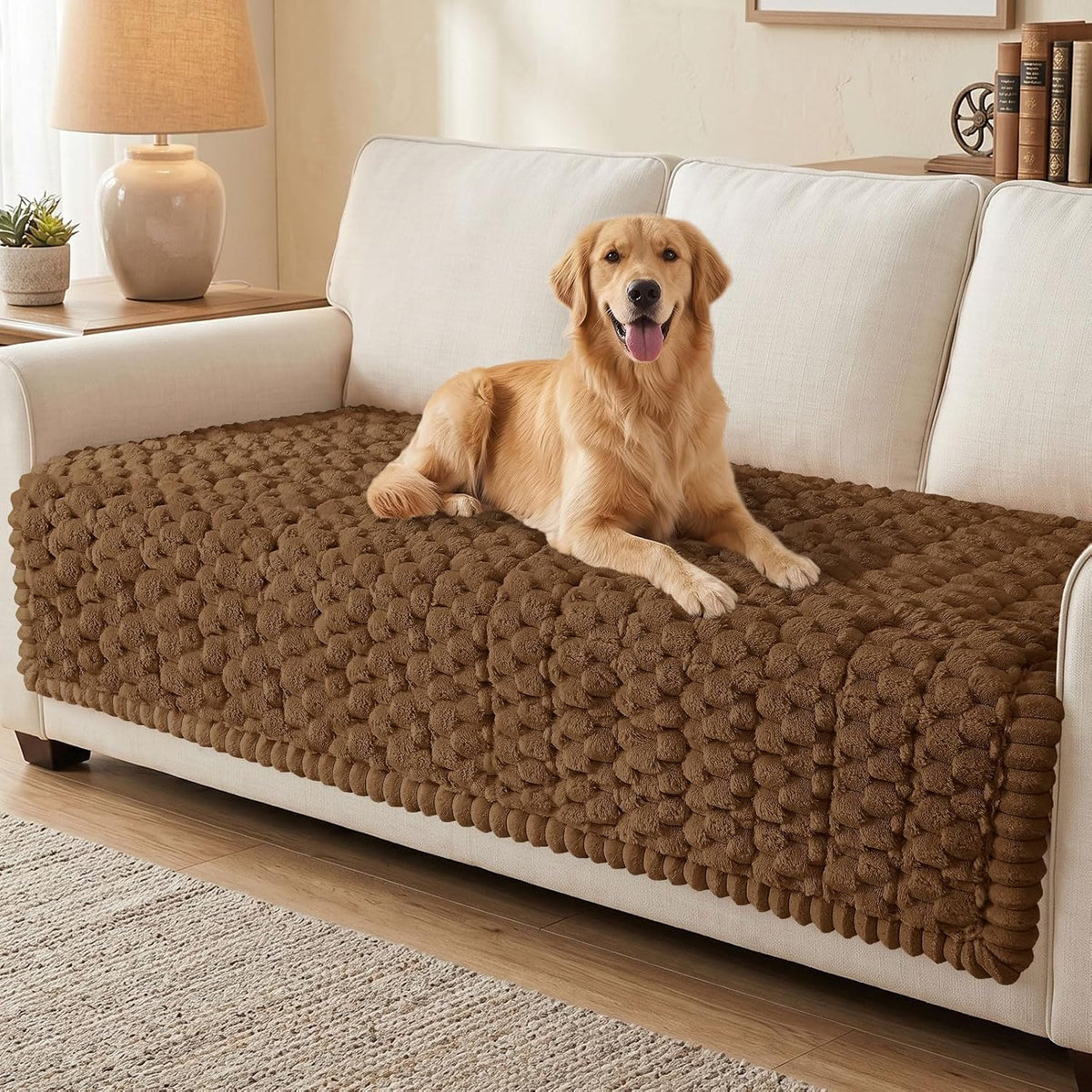 Smiry Couch Covers for Dogs, Non Slip Fuzzy Pet Sofa Protector Washable by Smiry