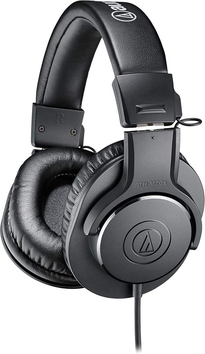 Audio-Technica ATH-M20x Professional Studio Monitor Headphones, Black by Unknown