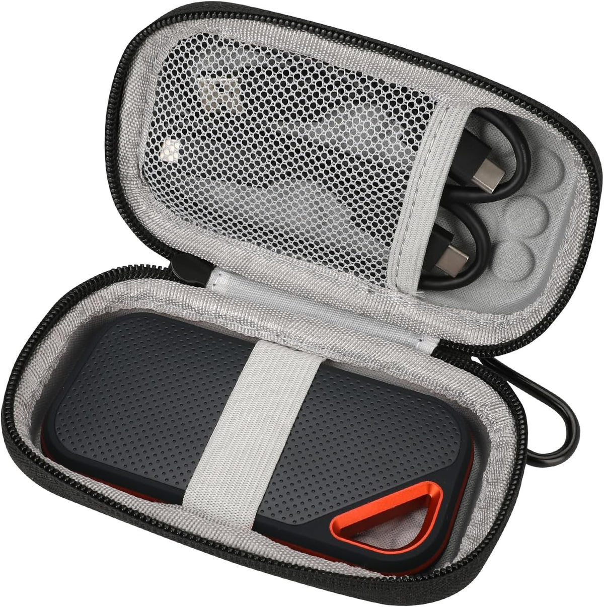 Hard Case for Sandisk Extreme Pro/Sandisk Extreme Portable External SSD 128GB 500GB 1TB 2TB Protective Storage Travel Bag (Gray) by TUNYINSH