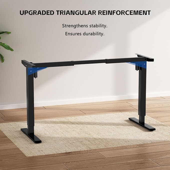 Electric Standing Desk Frame, Dual Motor Base, 39"-71" Fit | Electric standing desk frame with dual motors supports DIY desktops from 39"-71" for flexible sit-stand workstations. - Image 5