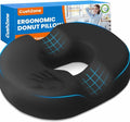 Donut Seat Cushion, Hemorrhoid Pillow, Office Chair Cushion, Black, XX-Large by CushZone