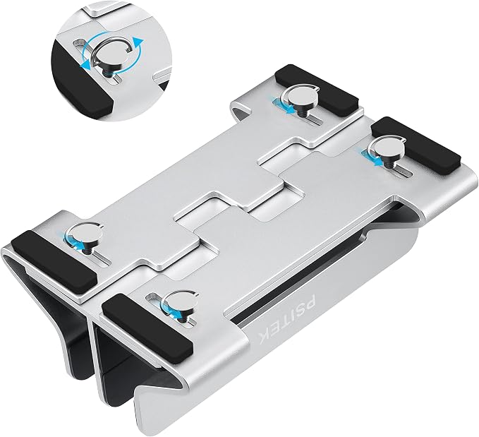 Aluminum Dual Vertical Laptop Stand Dock Holder, Supports 2 Devices, Adjustable Slot Width 15-36mm, Space-Saving Upright Storage for MacBook and Laptops - Image 3