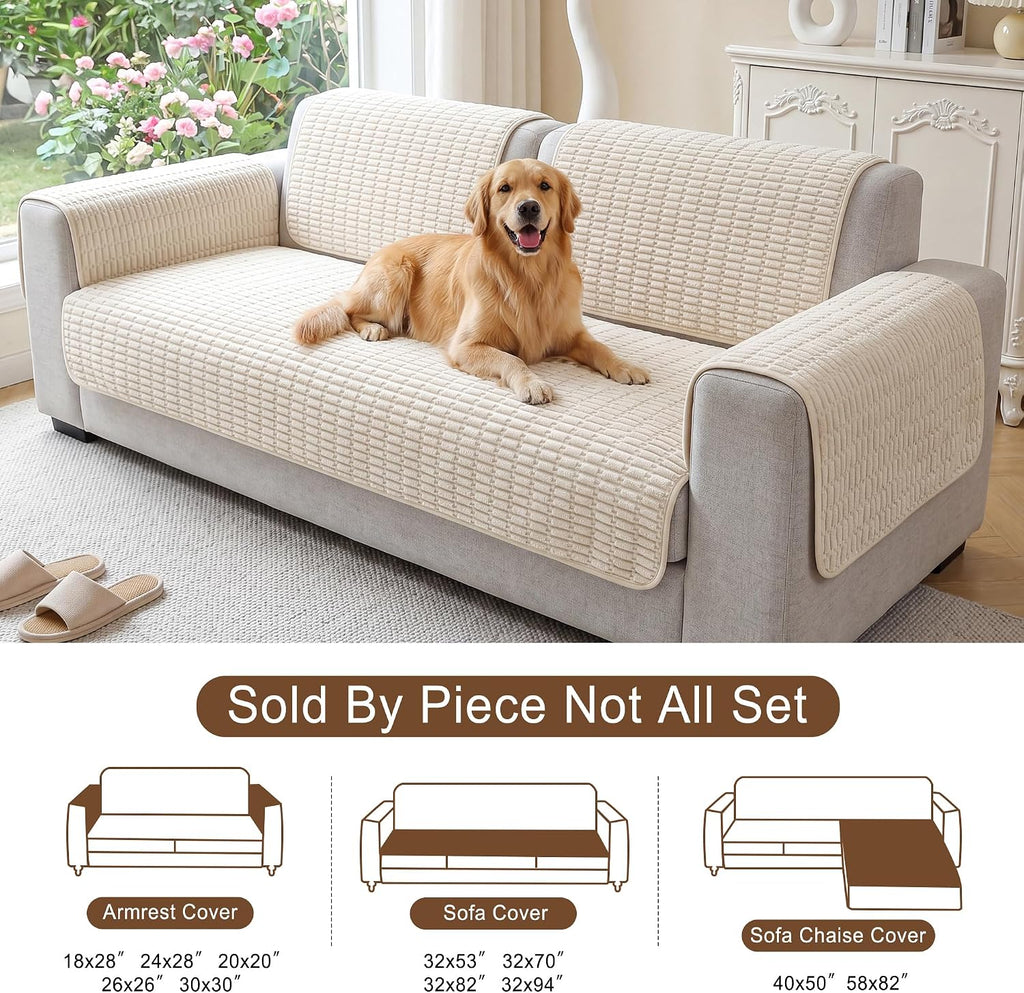 Foxdecor Couch Cover for Dogs Sofa Covers Non Slip Couch Pad Pet Friendly - Image 6