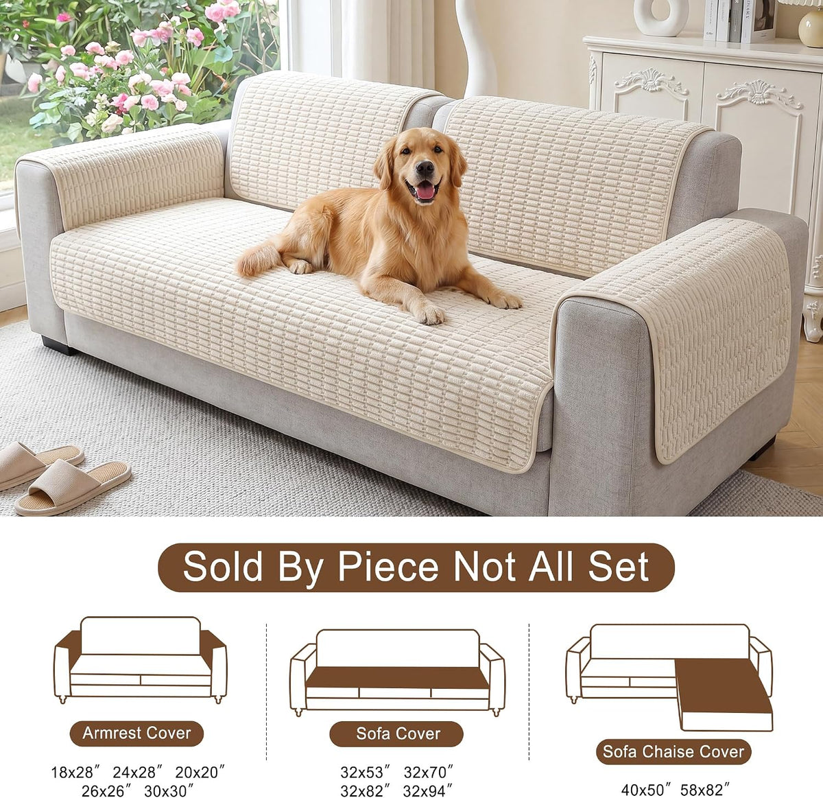 Foxdecor Couch Cover for Dogs Sofa Covers Non Slip Couch Pad Pet Friendly - Image 6