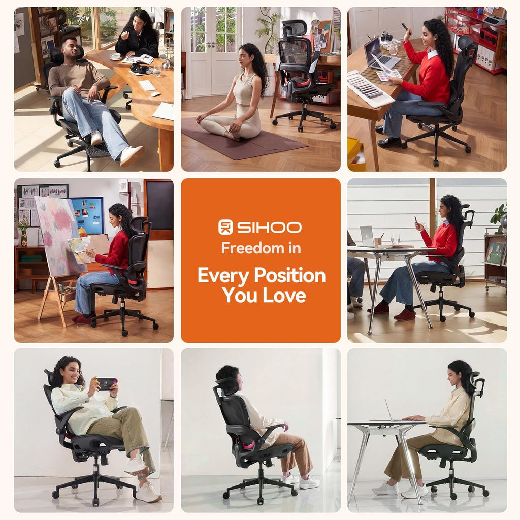 SIHOO B100 Mesh Office Chair, Comfy Ergonomic Office Chair - Image 10