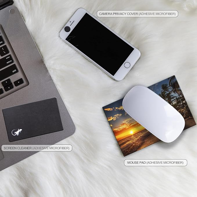 Adhesive Mouse Pad - Peel and Sticks to Any Surface - Travel Mouse Pad, Sticky for Any Surface - Excellent Tracking - Beach Sunset - Image 8