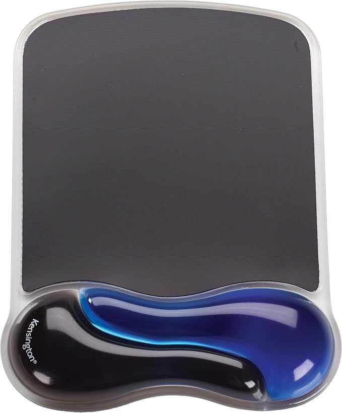 Kensington Duo Gel Mouse Pad with Wrist Rest, Ergonomic Wrist Support for Pain Relief, Comfortable Non-Skid Gel Pad for Computer, Laptop, Office & Home 9.6" x 7.6", Blue K62401AM | Ergonomic wrist support, non-skid gel pad, 9.6 x 7.6 in, pain relief fo... by Unknown