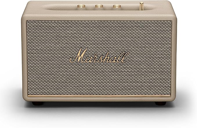 Marshall Acton III Bluetooth Home Speaker - Loud Stereo Sound with Bass and Treble Controls | Plug-in Powered | 3.5mm Aux Input - Cream by Marshall