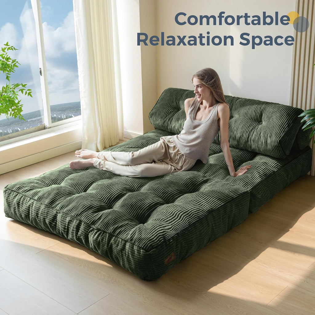 MAXYOYO Folding Sofa Bed, Convertible Chair Bed with Pillow - Image 4