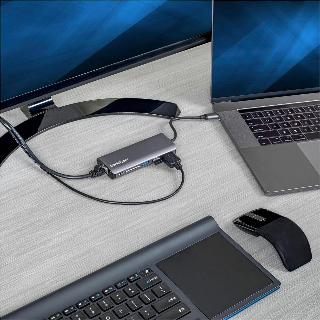 StarTech 6-in-1 USB-C Travel Dock, 4K HDMI, 100W PD, 3x USB Hub, SD, GbE - Image 7