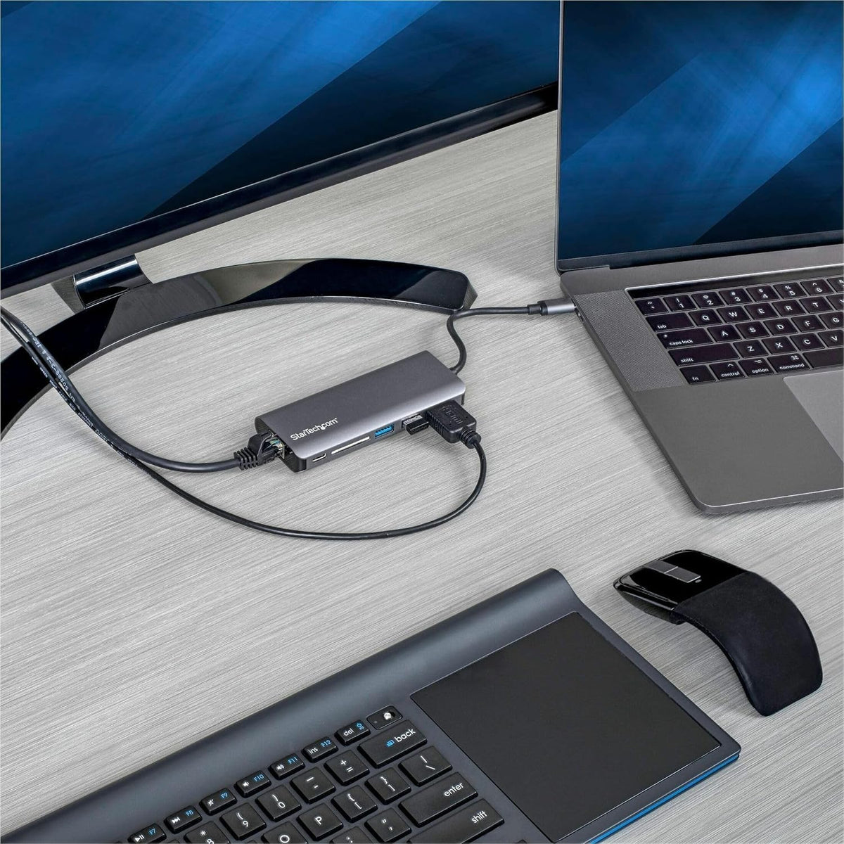 StarTech 6-in-1 USB-C Travel Dock, 4K HDMI, 100W PD, 3x USB Hub, SD, GbE - Image 7