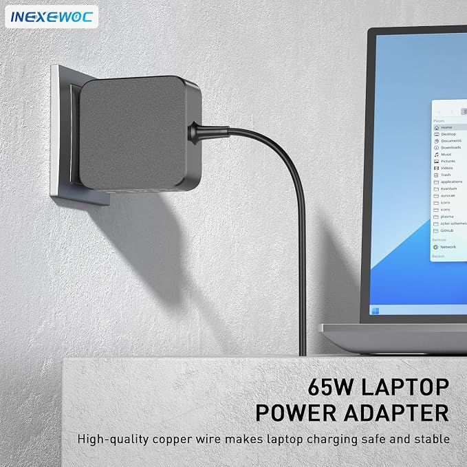 65W 45W USB C Laptop Charger Compatible with Asus Zenbook 14 13 S Flip, Chromebook Flip C434 C433 C302 C214, ExpertBook B9 B5 B2, Vivobook S 14 16, Type C Fast Charging Power Adapter Cord - Image 5
