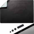 Adhesive Bottom Mouse Pad - Peel and Sticks to Any Surface - Portable - Travel Large Size (XL -Blank- Black) by GeckoTravelTech