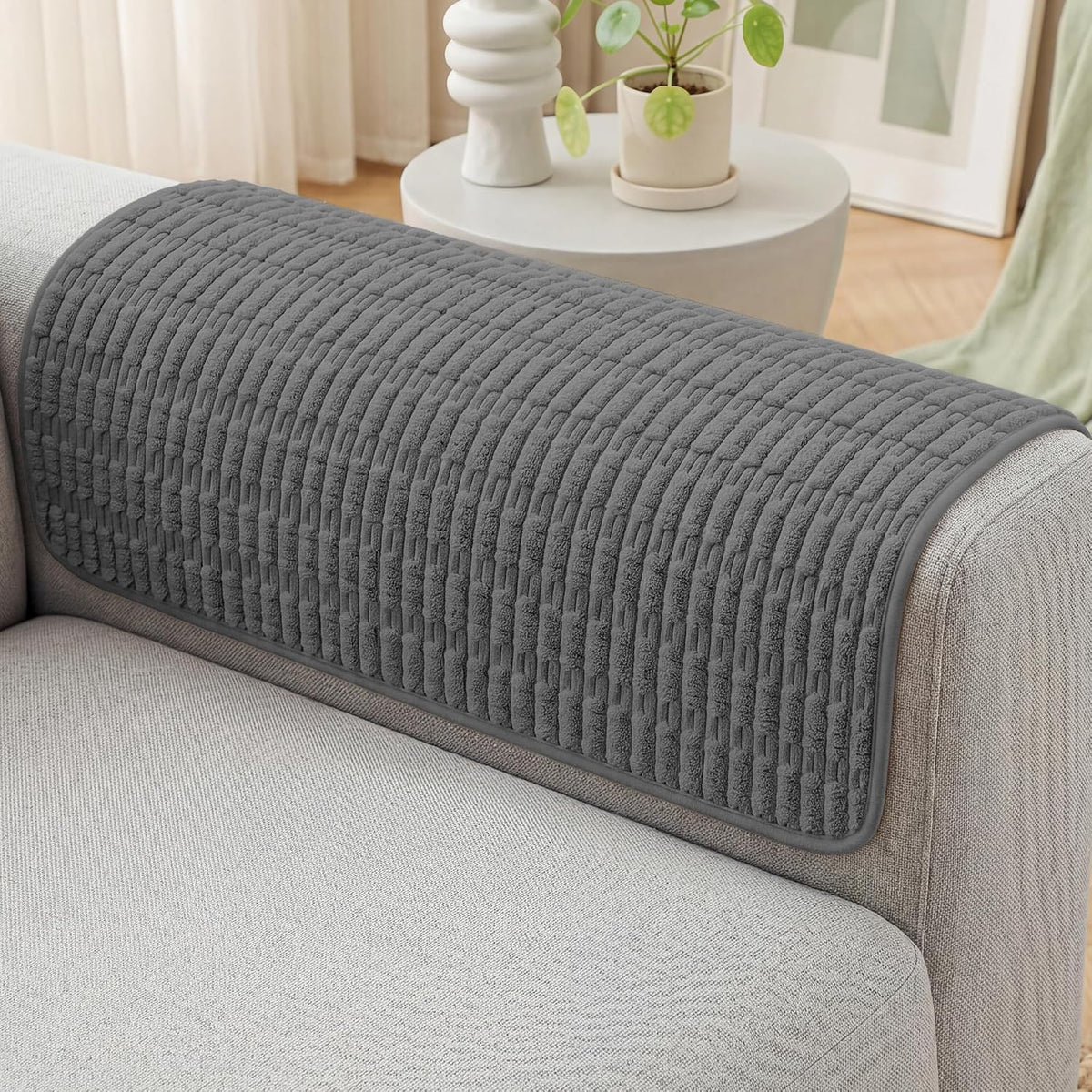Foxdecor Couch Arm Covers for Sofa Arm Chair Covers Set of 2 by Foxdecor