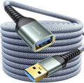 AINOPE USB Extension Cable,USB Extender,USB 3.0 Extension Cable, Male to Female Cord High Data Transfer Compatible with Webcam,Keyboard,Flash Drive,Hard Drive,Printer,6.6FT,Grey by AINOPE10yearsforphoneaccessories