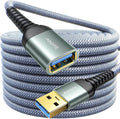 AINOPE USB Extension Cable,USB Extender,USB 3.0 Extension Cable, Male to Female Cord High Data Transfer Compatible with Webcam,Keyboard,Flash Drive,Hard Drive,Printer,16FT,Grey by AINOPE10yearsforphoneaccessories