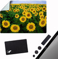 Adhesive Mouse Pad - Peel and Sticks to Any Surface - Travel Mouse Pad, Sticky for Any Surface - Excellent Tracking - Sunflowers by GeckoTravelTech
