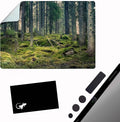 Mouse Pad Adhesive Bottom - Sticks to Any Surface - Portable - Webcam Covers and Screen Cleaner Included (Moss Forest) by GeckoTravelTech