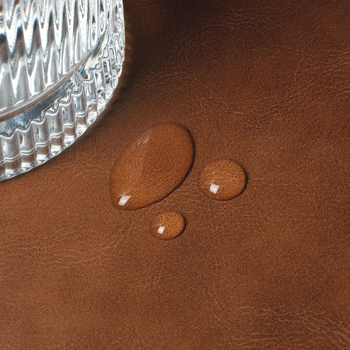Nekmit Leather Desk Blotter Pad 34 x 17 Inches, Flat, Non-Slip, Waterproof, Brown - Image 4