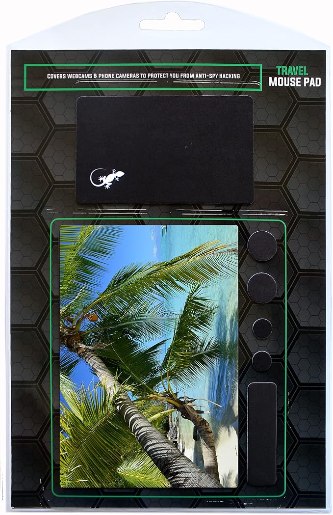 Adhesive Mouse Pad - Peel and Sticks to Any Surface - Travel Mouse Pad, Sticky for Any Surface - Excellent Tracking - Beach Palms in THE Sand - Image 9