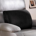 HIGOGOGO Lumbar Support Pillow for Recliner Chair/Accent Chair/Couch, Large Memory Foam Back Support Cushion for Elderly, Recliner Cushions for Back Rest, Pain Relief, Reading, Washable Cover, Black by HIGOGOGO