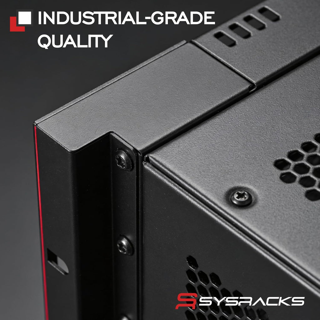 Sysracks 18U Wall Mount Server Rack Cabinet, 18-Inch Deep, Black - Image 9