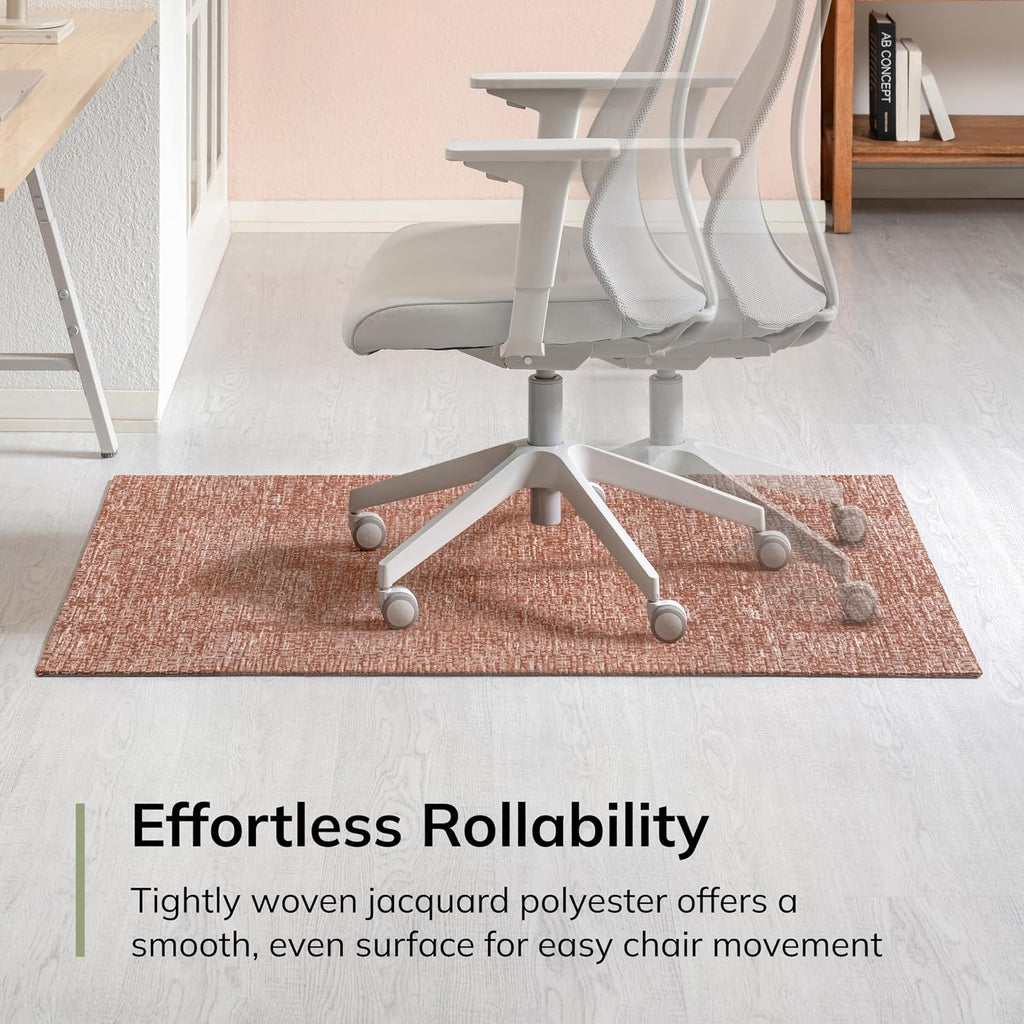 Anji Mountain 54" x 40" Rug'd Office Chair Mat for Carpet & Hardwood Floor - Image 5