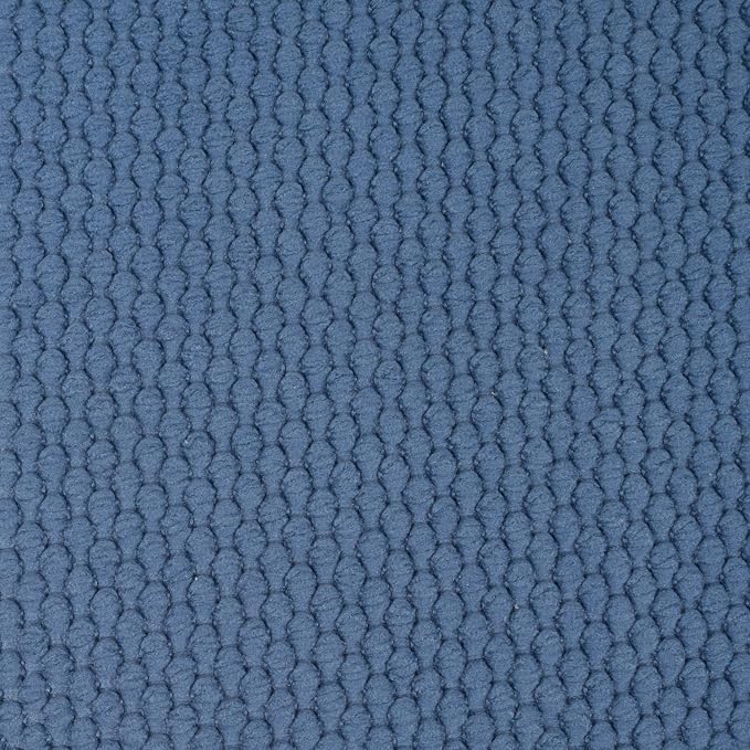 Sweet Home Collection Memory Foam Chair Cushion Honeycomb Pattern Solid Color Slip Non Skid Rubber Back Ultimate Comfort and Softness Rounded Square 16" x 16" Seat Cover, 12 Pack, Blue - Image 2