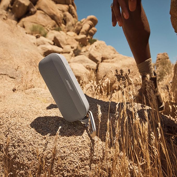 Bose SoundLink Flex Bluetooth Speaker (2nd Gen) - Portable Outdoor Speaker with Hi-Fi Audio, Waterproof and Dustproof, USB-C, Up to 12 Hours Battery Life, Sandstone - Image 7