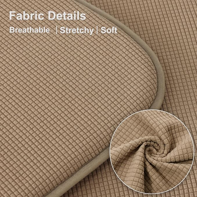 Shinnwa Kitchen Seat Cushions Set of 6, Non Slip Dining Chair Cushions, U-Shaped Indoor Chair Pads, 6 Pack, 15 x 16 Inches, Brown - Image 2