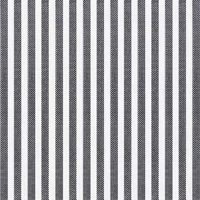 AAAAAcessories D-Shaped Chair Cushions, Featuring Ties and Removable, Machine-Washable Cover, 2'' Thick Seat Pads for Kitchen and Dining Rooms, 17'' x 16'', Set of 2, Pinstripe Dark Gray - Image 3
