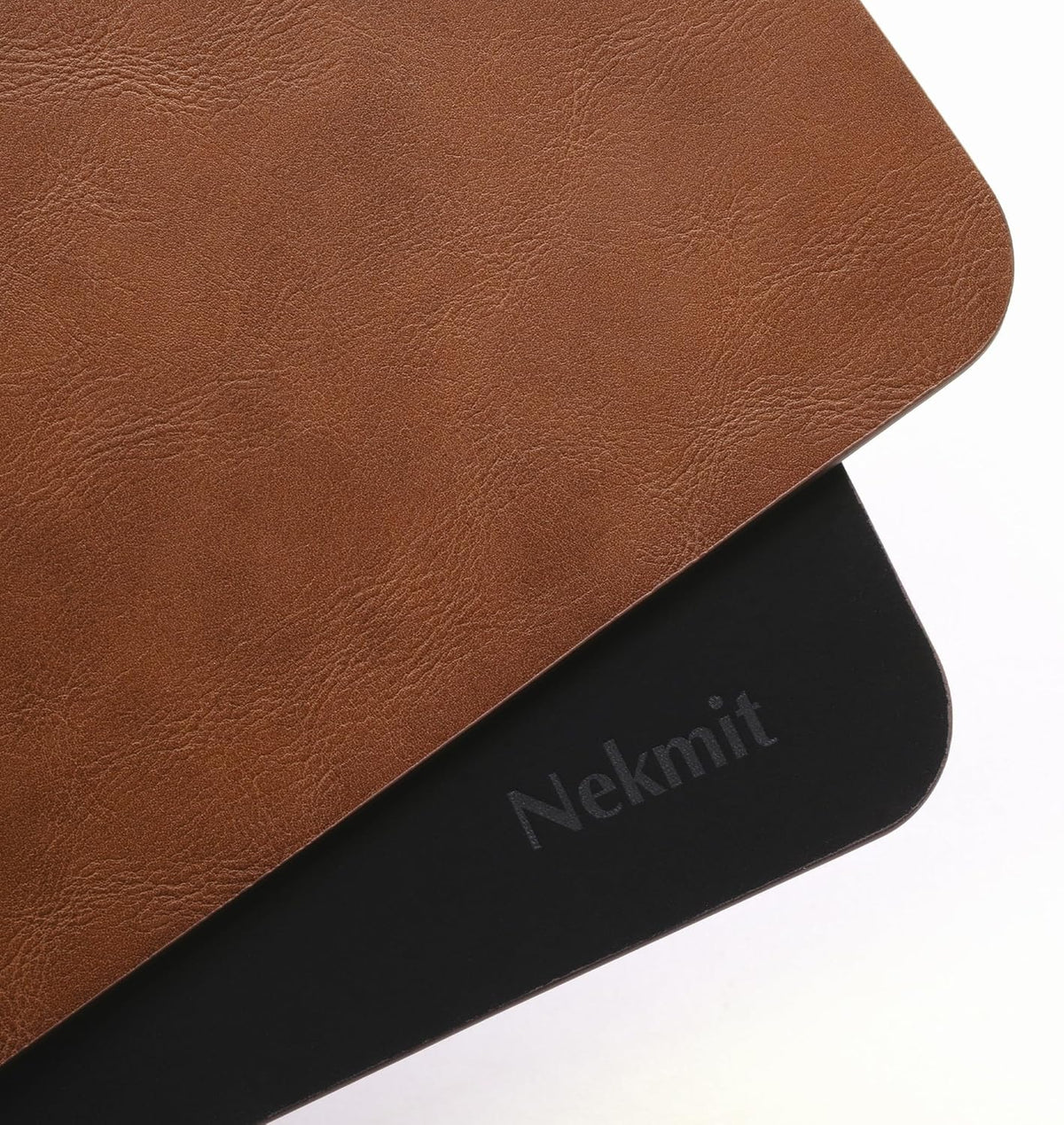Nekmit Leather Desk Blotter Pad 34 x 17 Inches, Flat, Non-Slip, Waterproof, Brown - Image 5