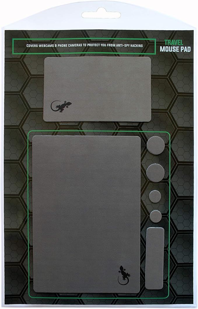 Mouse Pad Adhesive Bottom - Sticks to Any Surface - Portable - Webcam Covers and Screen Cleaner Included (Gray) - Image 8