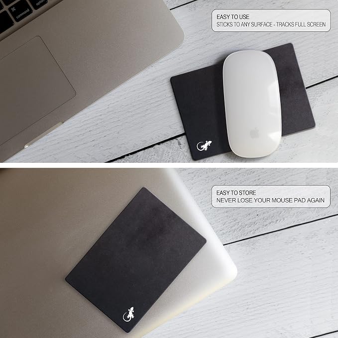 Mouse Pad Adhesive Bottom - Sticks to Any Surface - Portable - Webcam Covers and Screen Cleaner Included (10 Pack - Event Pack) - Image 4