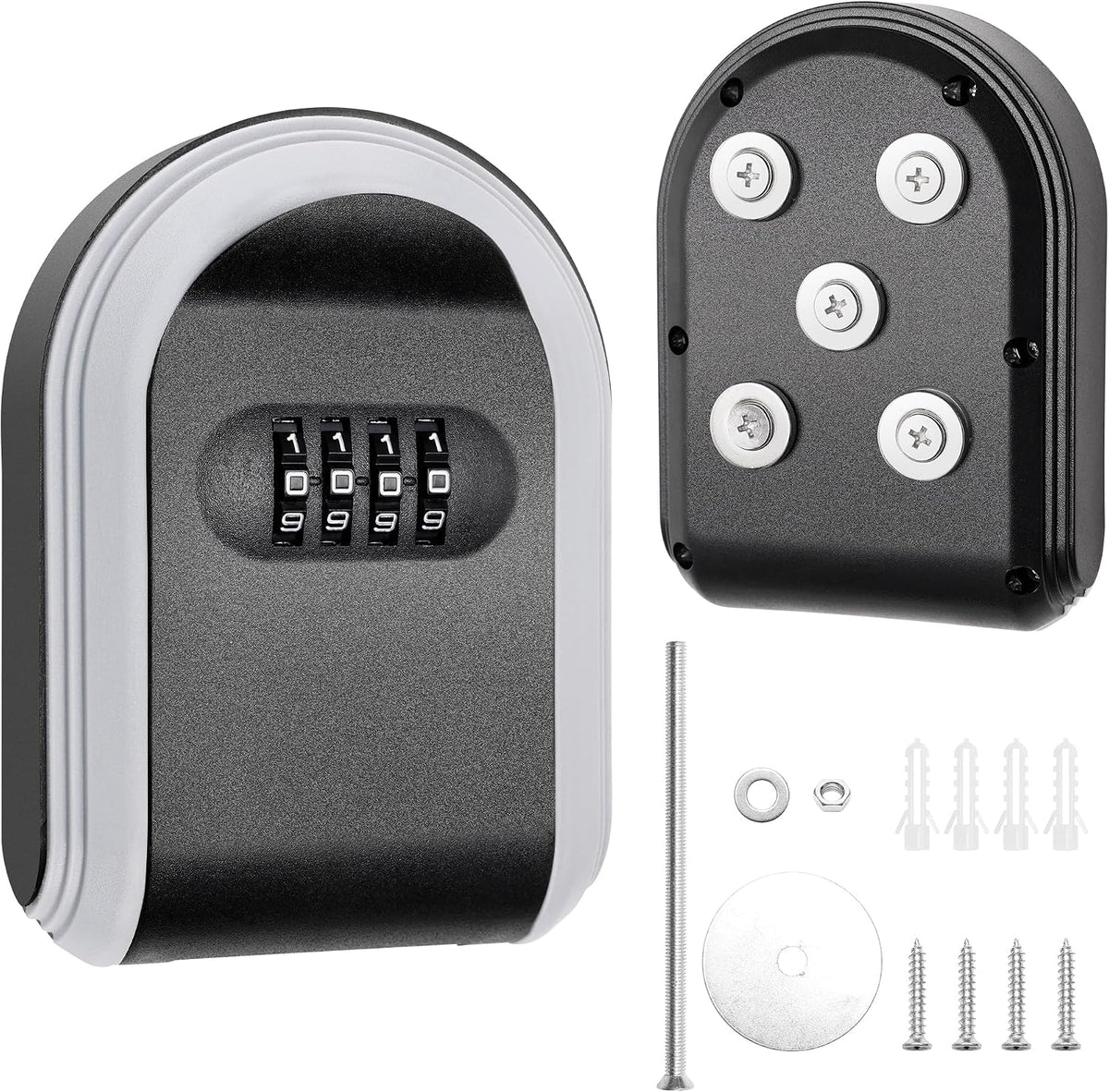 Magnetic Key Holder with Lock for Indoor, Outdoor Store Key by Coldairsoap