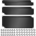 Zhengmy Blank Panel 1u 2u 4u 19 Inch Metal Rack Mount Filler, 6 Pieces by Zhengmy