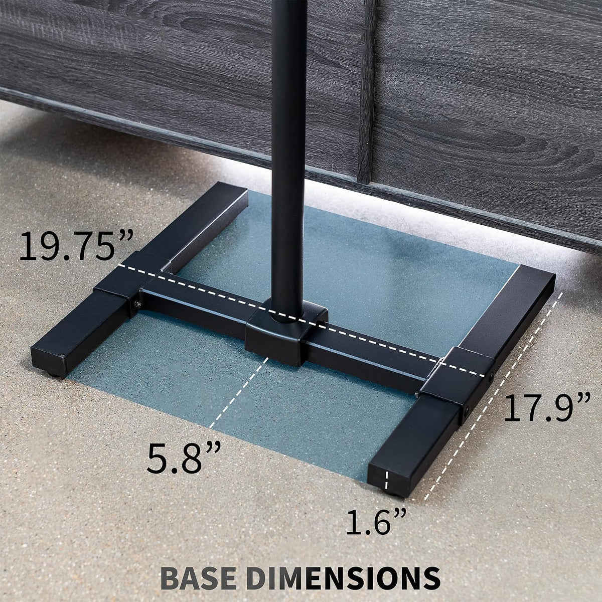 VIVO Height Adjustable TV Floor Stand for 13-50 in Screens - Image 4