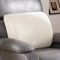 Lumbar Support Pillow for Recliner Chair/Accent Chair/Couch, Extra Large Memory Foam Back Support Cushion for Elderly, Recliner Cushions for Back Rest, Pain Relief, Reading, Washable Cover, Beige by HIGOGOGO