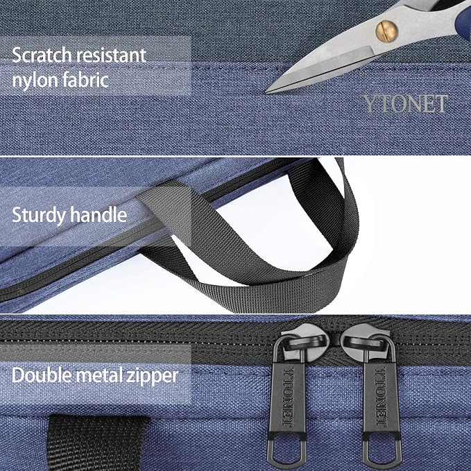 Ytonet 14 Inch Laptop Sleeve, TSA Water Resistant Laptop Case with Handle | Compatible with MacBook HP Dell Lenovo Asus Notebooks, Computer Carrying Case, Protective, Gift for Men Women, Dark Blue - Image 5